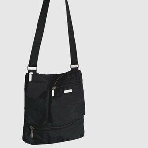 Baggallini Nylon Crossbody Messenger Bag Black color Medium